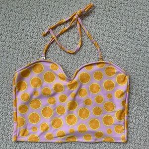 Kortni Jeane Orange Slices Swim Top